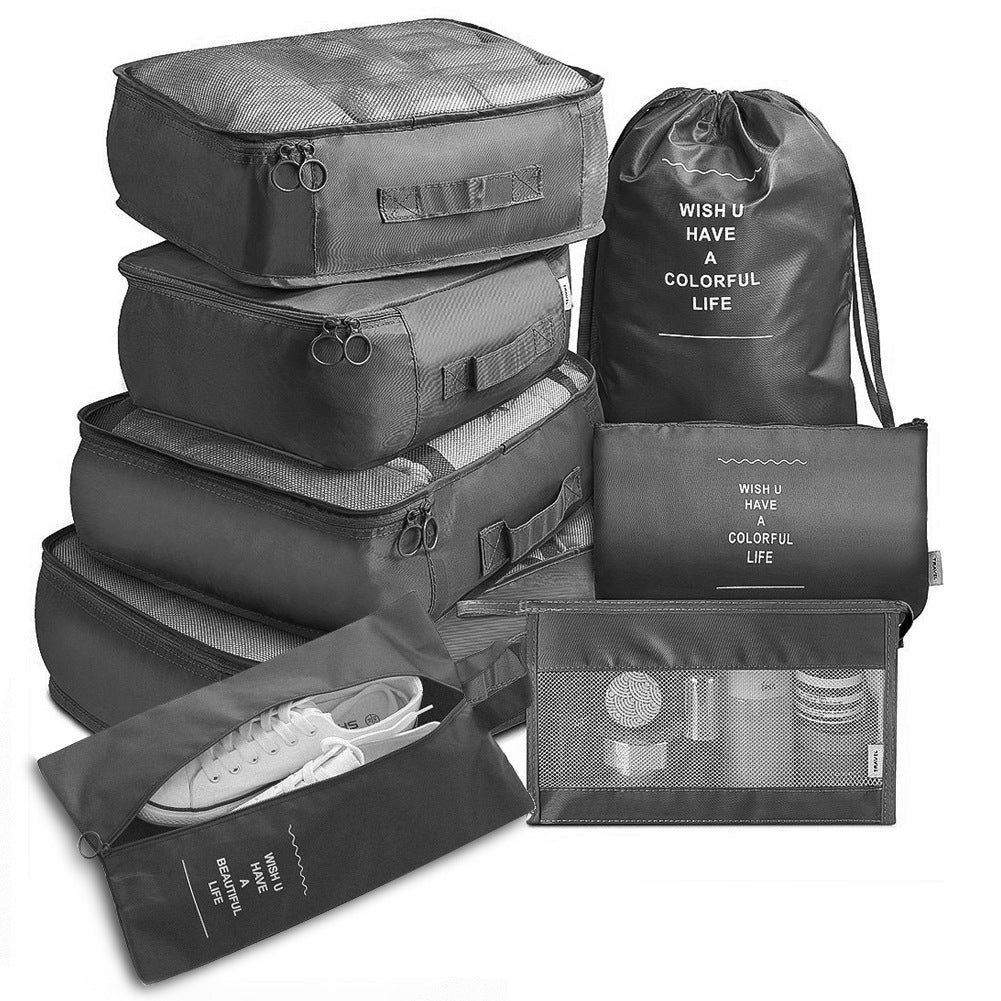 Medidas de las 8 piezas del set organizador de maleta TravelMaker