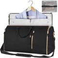 Bolsa de viaje TravelMaker en negro, portatrajes plegable con percha integrada y bolsa para calzado