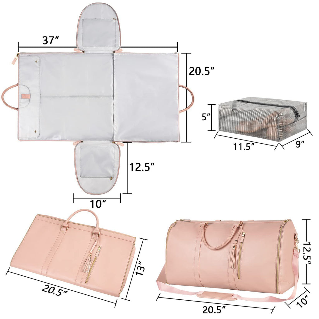 Medidas de la bolsa de viaje TravelMaker: 52 x 33 x 25 cm plegada y 94 x 52 cm desplegada